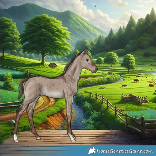 Horse Color:Liver Red Dun Mushroom Brindle