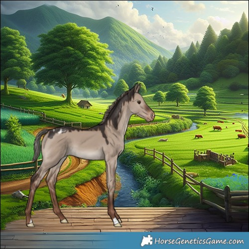 Horse Color:Liver Red Dun Mushroom Varnish 