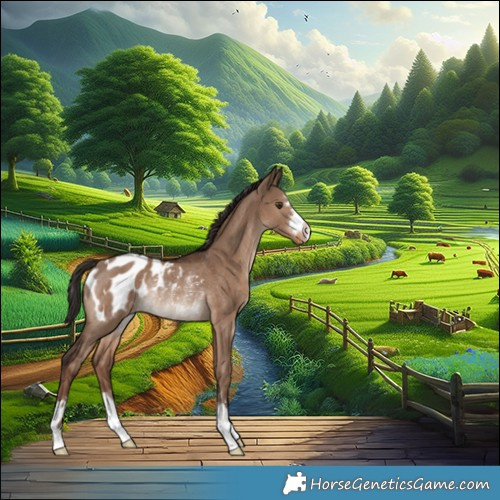 Horse Color:Liver Red Dun Blanket Rabicano 