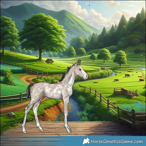 Horse Color:White Spotted Liver Red Dun Sabino