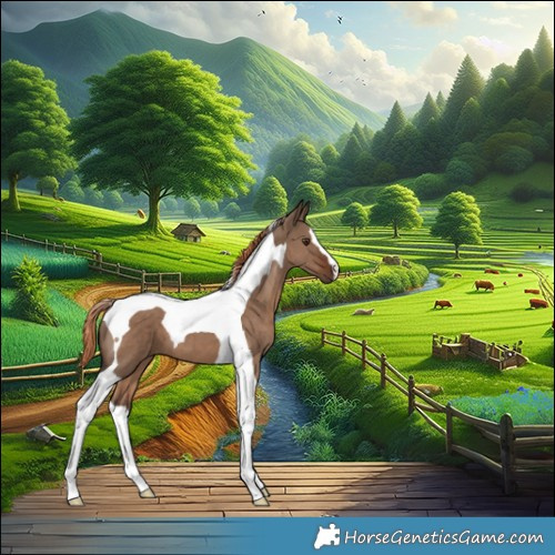 Horse Color:Liver Red Dun Tobiano