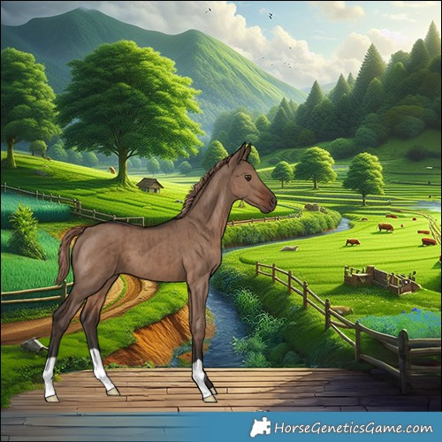Horse Color:Liver Red Dun Brindle