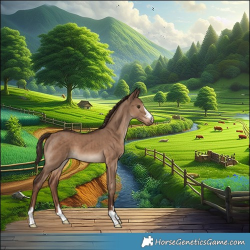 Horse Color:Liver Red Dun Brindle 