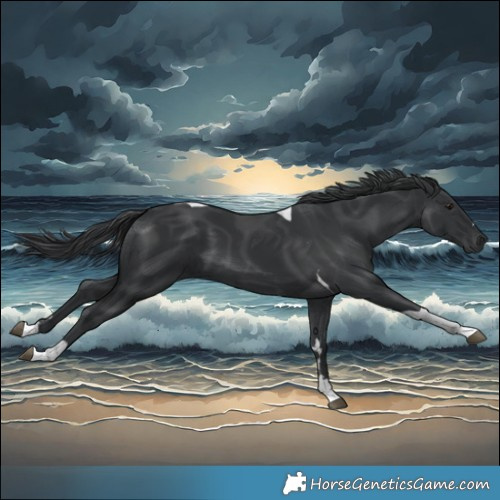 Horse Color:Black Tobiano 