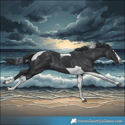 Horse Color:Black Tobiano
