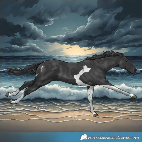 Horse Color:Black Tobiano 