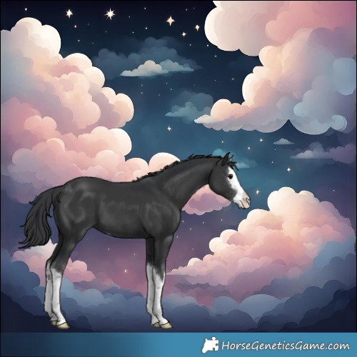 Horse Color:Black Splash