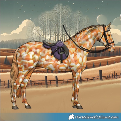 Horse Color:White Spotted Chestnut