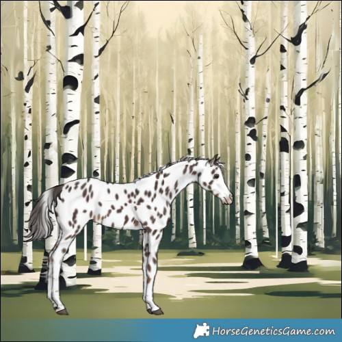 Horse Color:White Spotted Liver Chestnut Leopard