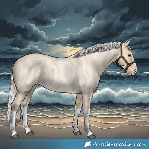 Horse Color:Silver Buckskin Roan Splash 