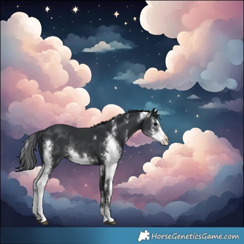 Horse Color:Black Sabino Rabicano