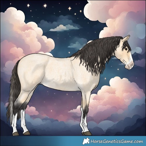 Horse Color:Buckskin Roan Splash 