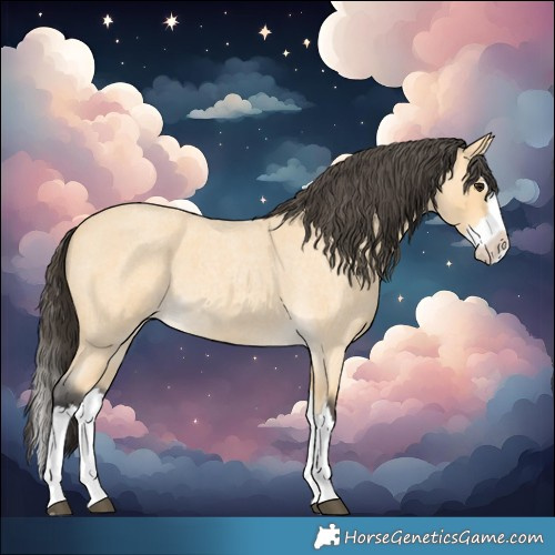 Horse Color:Buckskin Roan Splash