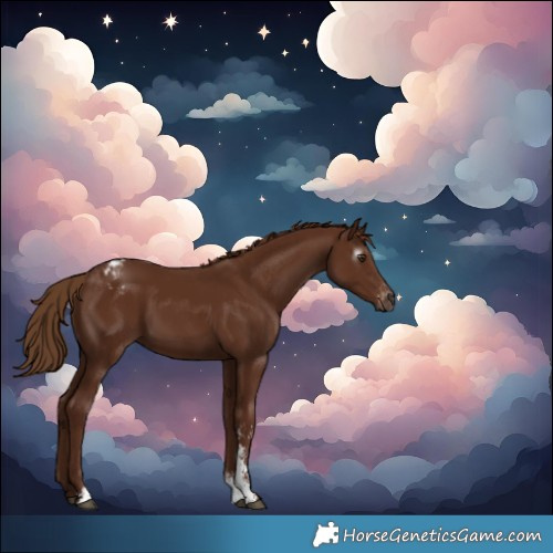 Horse Color:Gray Chestnut Sabino Varnish Rabicano 