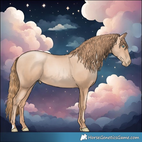 Horse Color:Gold Champagne Pearl Rabicano  and Gold Champagne Pearl Rabicano 