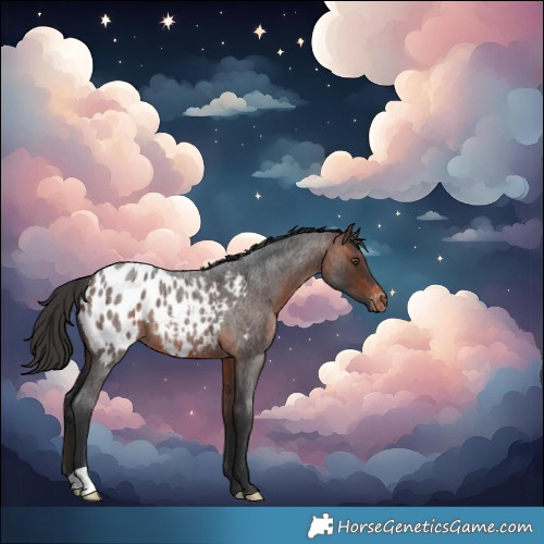Horse Color:Brown Roan Blanket 