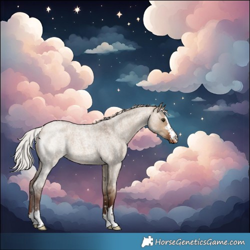 Horse Color:Silver Brown Roan Dun Varnish