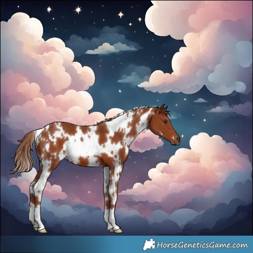 Horse Color:White Spotted Chestnut 