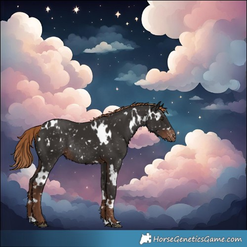 Horse Color:White Spotted Liver Chestnut Snowflake Varnish Rabicano 