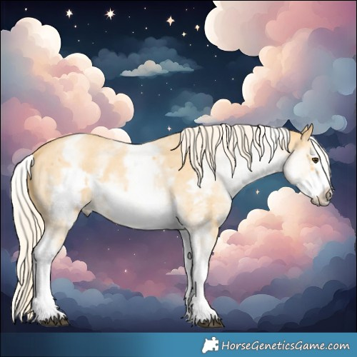Horse Color:White Spotted Palomino Sabino Frame 