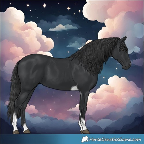 Horse Color:Black Tobiano