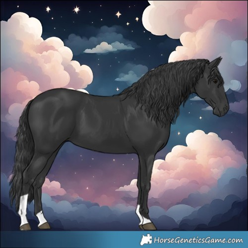 Horse Color:Black Tobiano