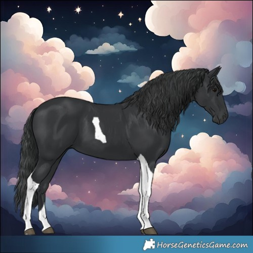Horse Color:Black Tobiano 
