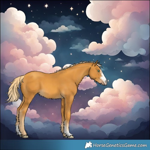 Horse Color:Gold Cream Champagne Mushroom Sabino 