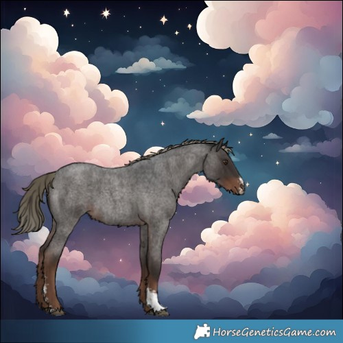 Horse Color:Liver Red Roan Mushroom Sabino
