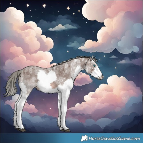 Horse Color:Liver Red Ice Roan Mushroom Splash