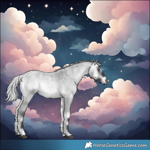 Horse Color:White Spotted Silver Buckskin Chinchilla Roan Onyx
