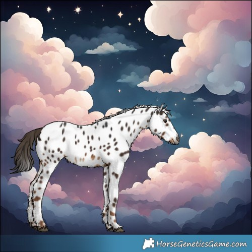 Horse Color:Gray Liver Chestnut Near Leopard