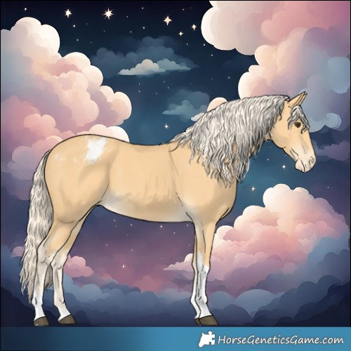 Horse Color:Palomino Tobiano Varnish 