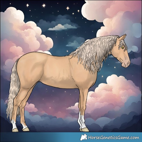 Horse Color:Gold Champagne Tobiano 