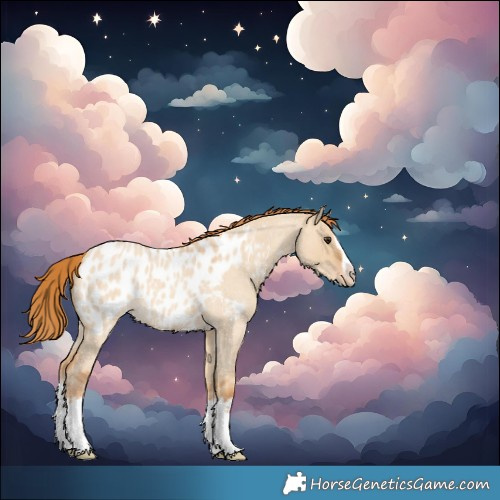 Horse Color:Red Dun Roan Splash Near Leopard Rabicano 