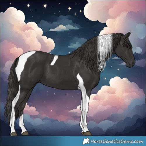Horse Color:Smoky Black Tobiano