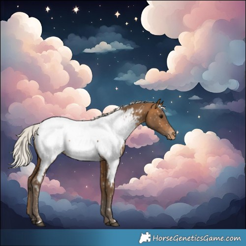 Horse Color:Silver Buckskin Snowcap 