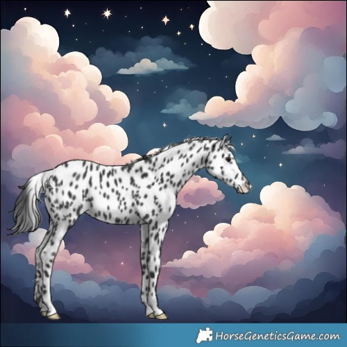 Horse Color:Black Leopard Rabicano