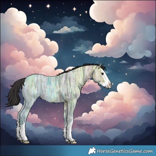 Horse Color:Brown Ice Splash Rabicano