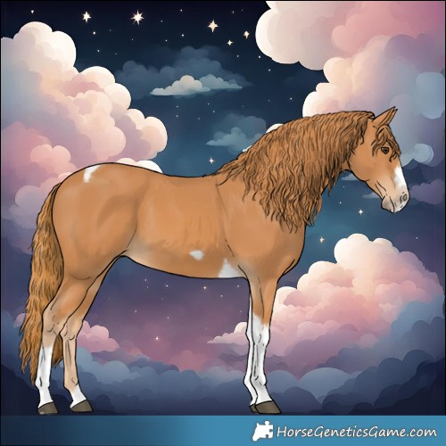 Horse Color:Chestnut Tobiano Frame 
