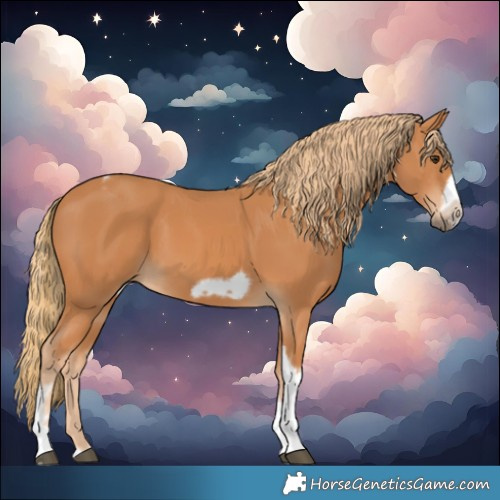 Horse Color:Chestnut Tobiano Frame