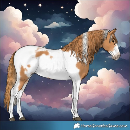 Horse Color:Chestnut Tobiano Frame 