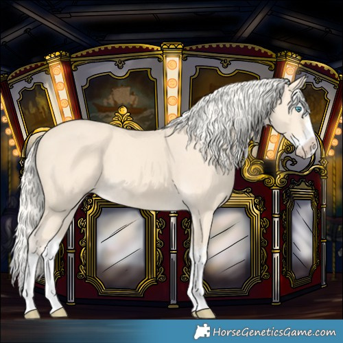 Horse Color:Cremello Splash and Cremello Splash