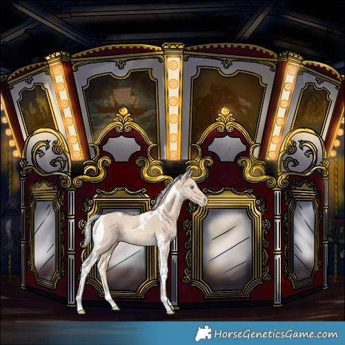 Horse Color:Cremello Tobiano Rabicano 
