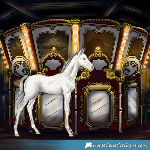 Horse Color:Cremello Roan Dun