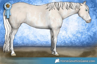 Horse Color:Cremello Sabino