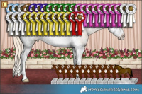 Horse Color:Smoky Creme Tobiano Frame Varnish Rabicano