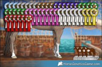 Horse Color:Classic Champagne Tobiano Frame Rabicano 