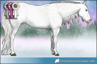 Horse Color:White Spotted Silver Brown Ice Pearl Dun Sabino Splash Rabicano 