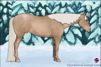 Horse Color:Silver Black Pearl  Brindle